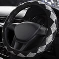 thumbnail image 4 of Chmadoxn Summer Steering Wheel Cover, Rhinestone Steering Wheel Cover With Crystal Diamond For Women, Sparkling Car Wheel Protector Universal Fit 14-15 Inches Steering Wheel Covers, 4 of 9