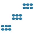 thumbnail image 3 of relayinert 6pcs/set Waterproof Place Mats Easy Wash Durable Elegant Non-Slide For Home And Restaurant Plastic Non- Slide Place Mat blue 45*32.5cm 3Set, 3 of 6