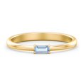 thumbnail image 1 of East-West Stackable Baguette Ring in 10K Yellow Gold, 1 of 3
