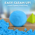 thumbnail image 5 of NATIONAL GEOGRAPHIC Play Sand - 24 LB Bulk Sand Kit with 6 Castle Molds (Blue) - A Fun Sensory Activity, 5 of 5