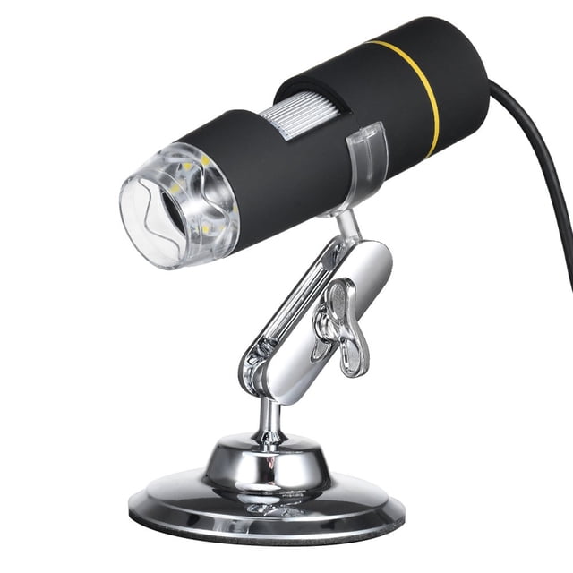 Magnification USB Digital Microscope with OTG Function 8-LED Light Magnifying Glass Magnifier with Stand