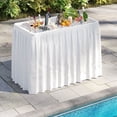 thumbnail image 4 of Costway Table Pliante pour Glacière de 4 Pieds, Table de Bac à Glace Portable pour l'Extérieur avec Grand Évier, 4 of 10