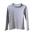 thumbnail image 1 of T-shirt à Manches Longues pour Filles, T-Shirts à Col Rond, Haut, Tees, Chemises, Coton, Chandail pour Enfants, Mode Fille 5-6 Ans, 1 of 3