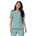 thumbnail image 2 of A ADAR Women's V-Neck Scrub Set, Elastic Pull-On Pants,, 2 of 7