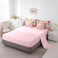 thumbnail image 3 of Cartoon Donut Bedding Set 7 Pieces Colorful Donuts Pattern Comforter Cover,Sweet Themed Soft Queen Sheet Set With Comforter,Cute Food Dessert Bed In A Bag for Girls Bedroom Decor ,Pink, 3 of 5
