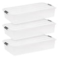 thumbnail image 1 of IRIS 47 L Plastic Storage Bins with Lids Stackable Storage Containers Totes 3 Pack, 1 of 10
