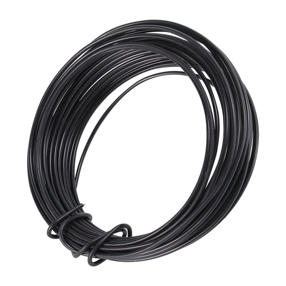 SHISUYAN 10M Portable Iron Wire Bendable Metal Wire DIY Climbing Frame Wire Climbing Plants Vine Fastening Wrapping Cord for Flower Plant Garden Home Balcony Crafts (Black, 2.5mm Thickness)