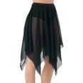 thumbnail image 1 of CHUANK Handkerchief Hem Mesh Wraps Ballet Classwear Dance Skirt Competition Performance Clothes with Elastic Waistband, 1 of 7