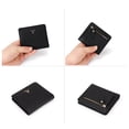 thumbnail image 3 of mmirethe Women Short Mini Wallet Chic Deer Button Purse Solid Color Soft Leather Handbag Cash Photo Card Holder Large Capacity Green, 3 of 6