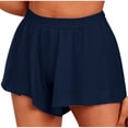 thumbnail image 1 of Timegard Shorts for Women Elastic Waisted Ruched Comfy Solid Color Shorts Summer Casual Loose Shorts, 1 of 6