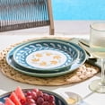 thumbnail image 1 of Better Homes & Gardens Bamboo Melamine Flower Salad Plate 8.75 Inch 1Pc, 1 of 5