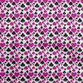 thumbnail image 1 of oneOone Polyester Spandex Fuschia Pink Fabric Poker Card Sewing Material Print Fabric By The Yard 56 Inch Wide, 1 of 4