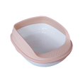 thumbnail image 1 of lionlar Cats Litter Pan with High Sides Cat Small Dogs Bedpan for Kitty Small Animals Light Pink 45cm, 1 of 9