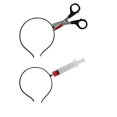 thumbnail image 4 of tamizeot Halloween Festival Deco Horror Zombie Headbands Carnival Saw Scissor Pattern, 4 of 6