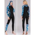 thumbnail image 4 of Charmo Womens Surfing Wetsuit One Piece Long Sleeve Slim Fit Swimsuit with Hood, 4 of 6