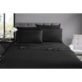 thumbnail image 2 of Swift Home Luxury 6-Piece Sheet Set with Extra Pillow Case, Double, Black, 2 of 8