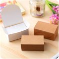thumbnail image 3 of 100pcs Double-sided Blank Kraft Paper Business Cards Word Card Message Card DIY Gift Card, 3 of 8