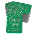 thumbnail image 1 of Inkdotpot Real Rose Gold Foil ThankYou For Celebrating With Me Birthday Tags Favor Hang Paper Tags 100 Pack, 1 of 6