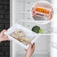 thumbnail image 4 of Étagère de Rangement pour Réfrigérateur - Organisateur Coulissant pour Fruits et Légumes Frais, Plastique de Qualité Alimentaire,, Blanc, JKODE, 4 of 9