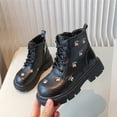 thumbnail image 3 of Bottes d'Automne pour Filles, Bottines Courtes Style Britannique pour Enfants Plus Âgés, 3 of 6