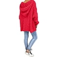thumbnail image 3 of RKSTN Sweaters for Women Fashion Loose Large Size Color Hood Long Sleeves Sweater Tops Fall Sweaters, 3 of 8