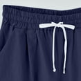 thumbnail image 5 of Timegard Plus Size Shorts for Women Cotton Linen Elastic Waist Drawstring Ruched Casual Loose Shorts, 5 of 5