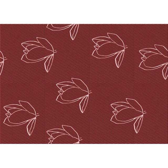 Ahgly Company Machine Washable Indoor Rectangle Transitional Cranberry Red Area Rugs, 8' x 10'
