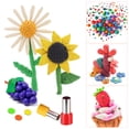thumbnail image 4 of Ensemble de 44 Pcs d'Outils en Argile, Coupe-Argile Polymère, Mini Moules en Forme de Cercle Cutter, Outil d'Indentation Rond avec Rouleau d'Argile, Feuille Acrylique, Grattoir en Plastique, Poterie, Céramique, Bricolage, Outils en Argile, 4 of 8