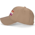 thumbnail image 3 of Lesbian Pride Flag Love All Trucker Hat LGBT Pride Baseball Cap Black, 3 of 8