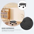 thumbnail image 3 of FUTUREORYY Portable Low Stool with Wheels Pulley Wheel Stool Rotatable 1Set, 3 of 8
