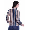 thumbnail image 4 of Moomaya Chemise Boutonnée Col Classique Manches Longues Haut d'Été Tenue Décontractée, 4 of 4