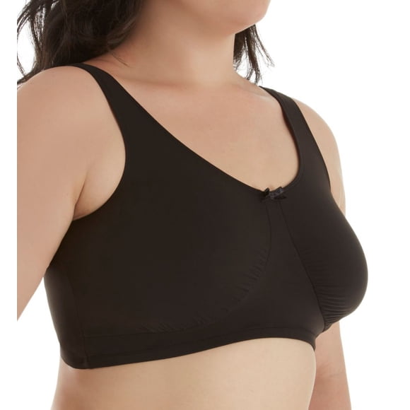 Women's Elita 6859 Plus Size Microfiber Cami Bra (Black 40)
