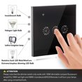 thumbnail image 4 of Smart Light Switch Dimmer Three-Way Wall-Mounted Wifi LED Light Touch Switch Voice Control Mobile App Compatible with Alexa and Google Home, 4 of 8