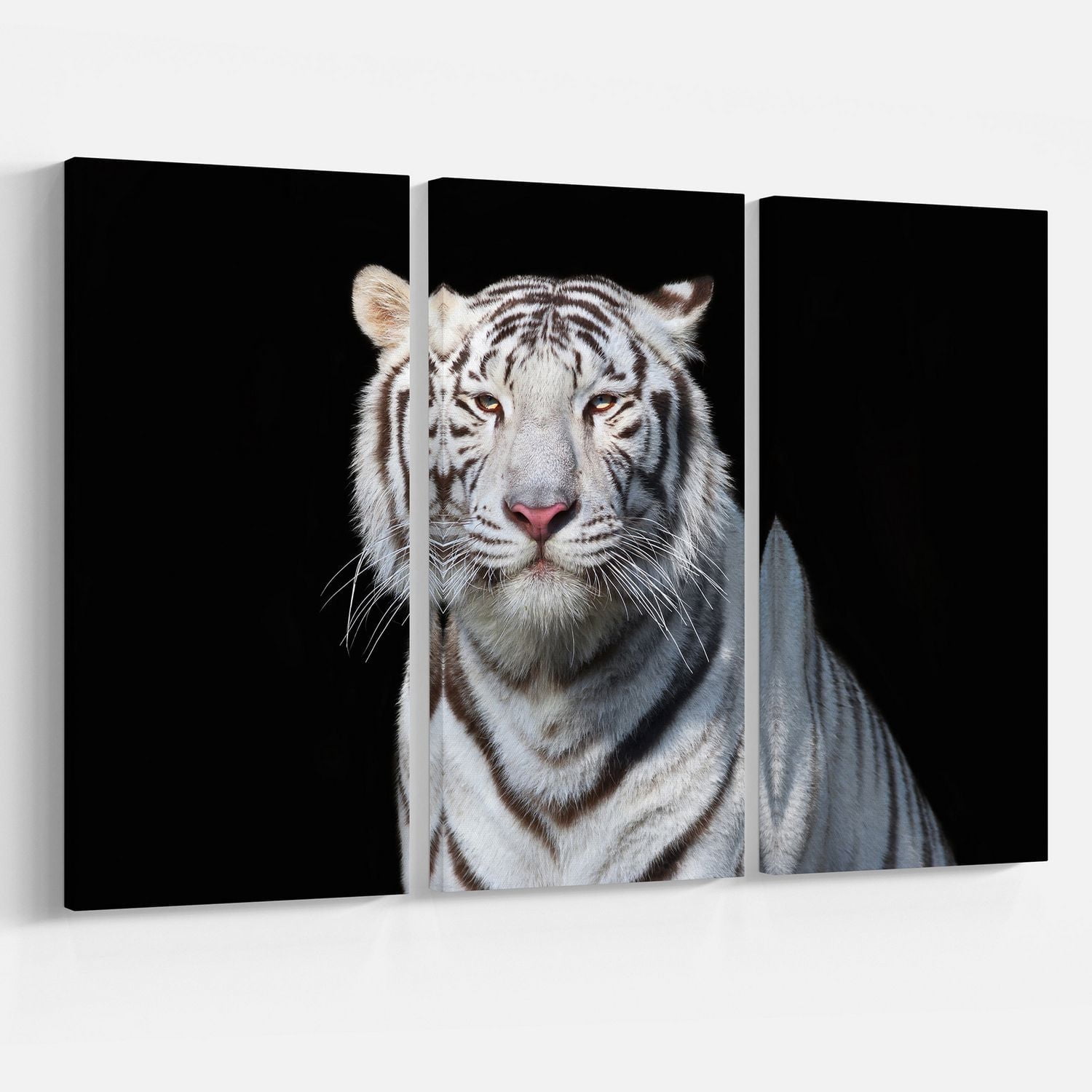 Design Art Superbe Tigre Du Bengale Blanc Art Sur Toile