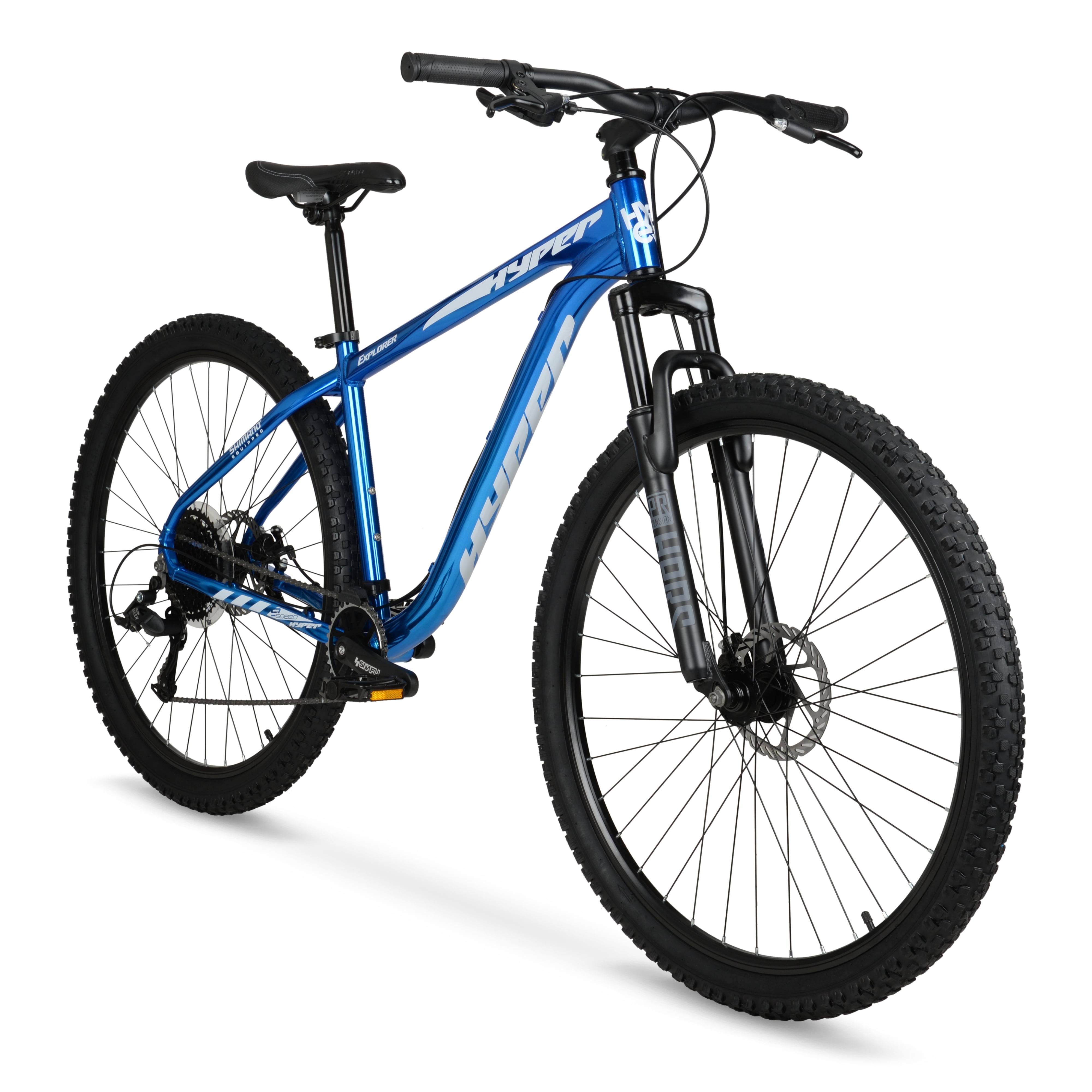 Hyper Bicycles 29” Explorer Mountain Bike, Adults 14+ Years, Hard Tail, Blue