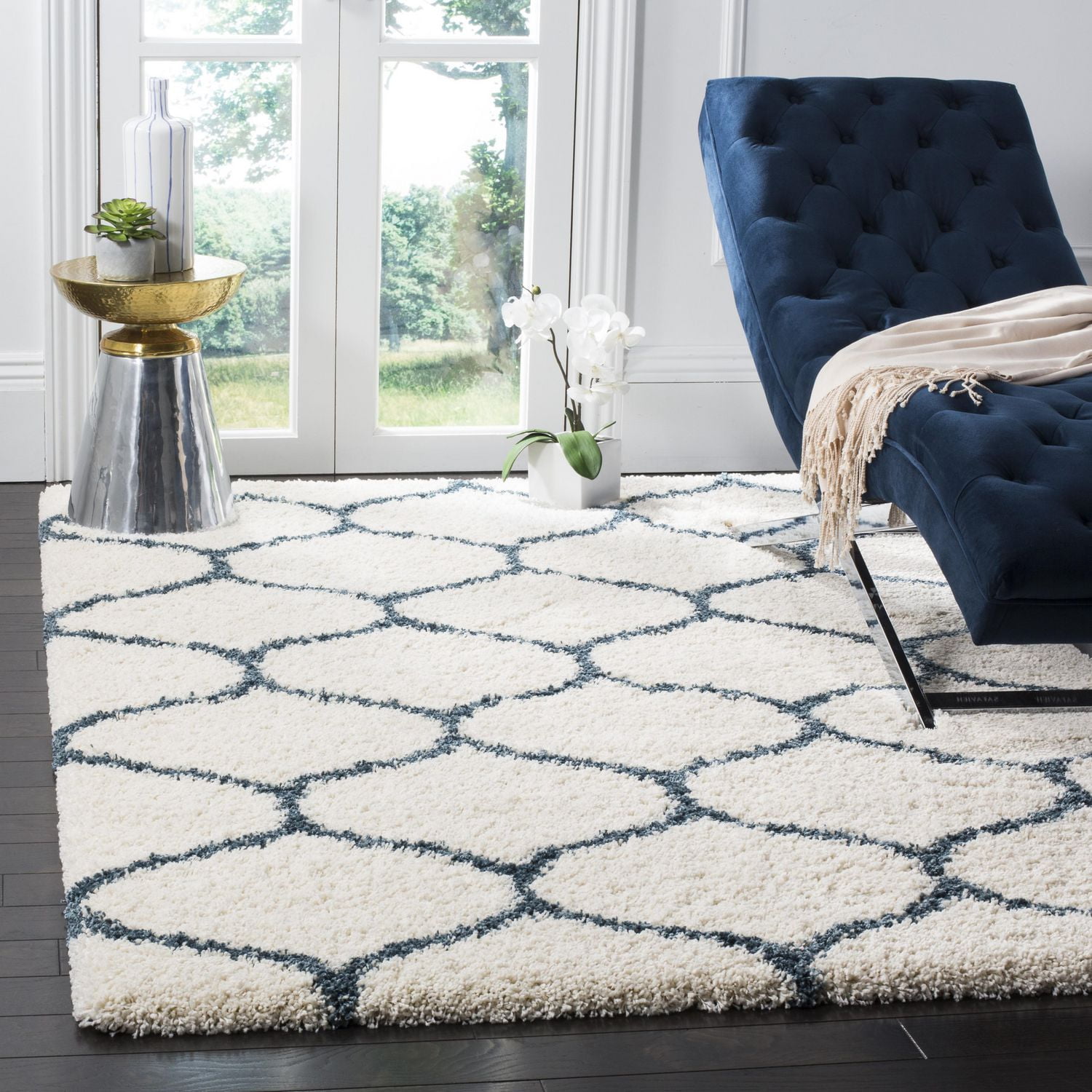 Safavieh Hudson Arline Tapis Géométrique Shag