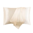 thumbnail image 2 of Silk Pillowcase for Hair and Skin Simulated Silk Pillowcase for Hair and Skin - Simulated Silk Pillowcase 2 Sets 20X26 Inches with Envelope Closure, Gift for Women Men, 2 of 5