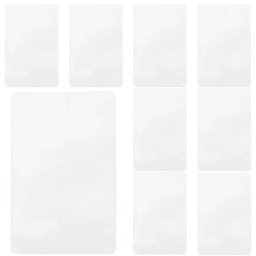MasteelfCA 100Pcs Index Card Pockets Reusable Label Covers Practical Cards Holders Useful Card Sleeves