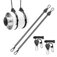thumbnail image 4 of Graflsoa 20-Piece Heavy-Duty Adjustable Rope Pulley Set with 75lb Capacity, 200cm Nylon Rope, Aluminum Carabiners for Multi-Purpose Use, 4 of 6