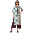 thumbnail image 1 of Moomaya Ensemble Palazzo Indien Imprimé en Viscose Santoon Femmes Tenue Ethnique Grande Taille, 1 of 1