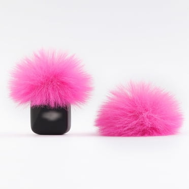 Écran Coupe-Vent de Haute Qualité pour Microphone Sans Fil Rose Vif, Cache-Vent Duveteux, Housse Deadcat (Pas pour Micro Dji 1 et 2), Lot de 2 Assurant une Utilisation Longue Durée
