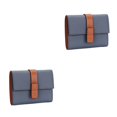 thumbnail image 1 of pitrice Leather Women Purse Rectangular Trifold for Zipper Hasp Stylish Card Holder Photo Folder Wallet Notecase Birthday Gift Blue 2Set, 1 of 6