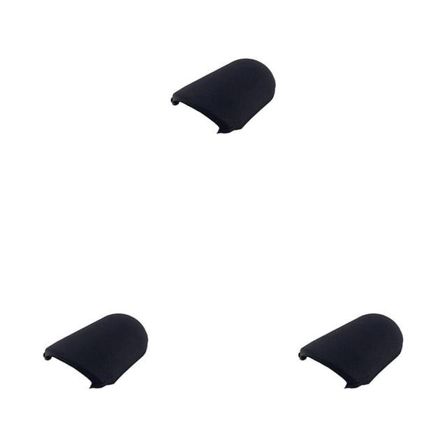 bedienty Saxophone Protective Caps 37mm Black Silicone for Protection Cover Waterproof Universal Parts Accessories Instrument Music 3Set