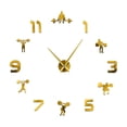 thumbnail image 2 of Japceit Large Fitness Wall Clock Diy Acrylic Clock Living Room Background Wall, 2 of 5