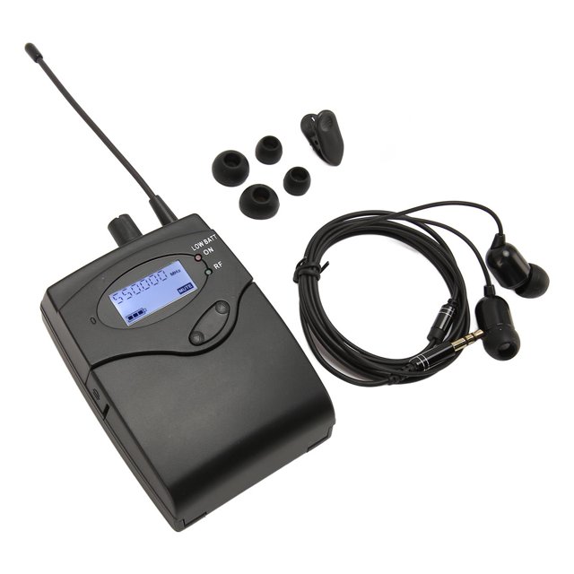 Récepteur Bodypack, Stable Professionnel 550 à 580MHz Récepteur d'Écouteur Compact Sortie 3,5 Mm pour Scène