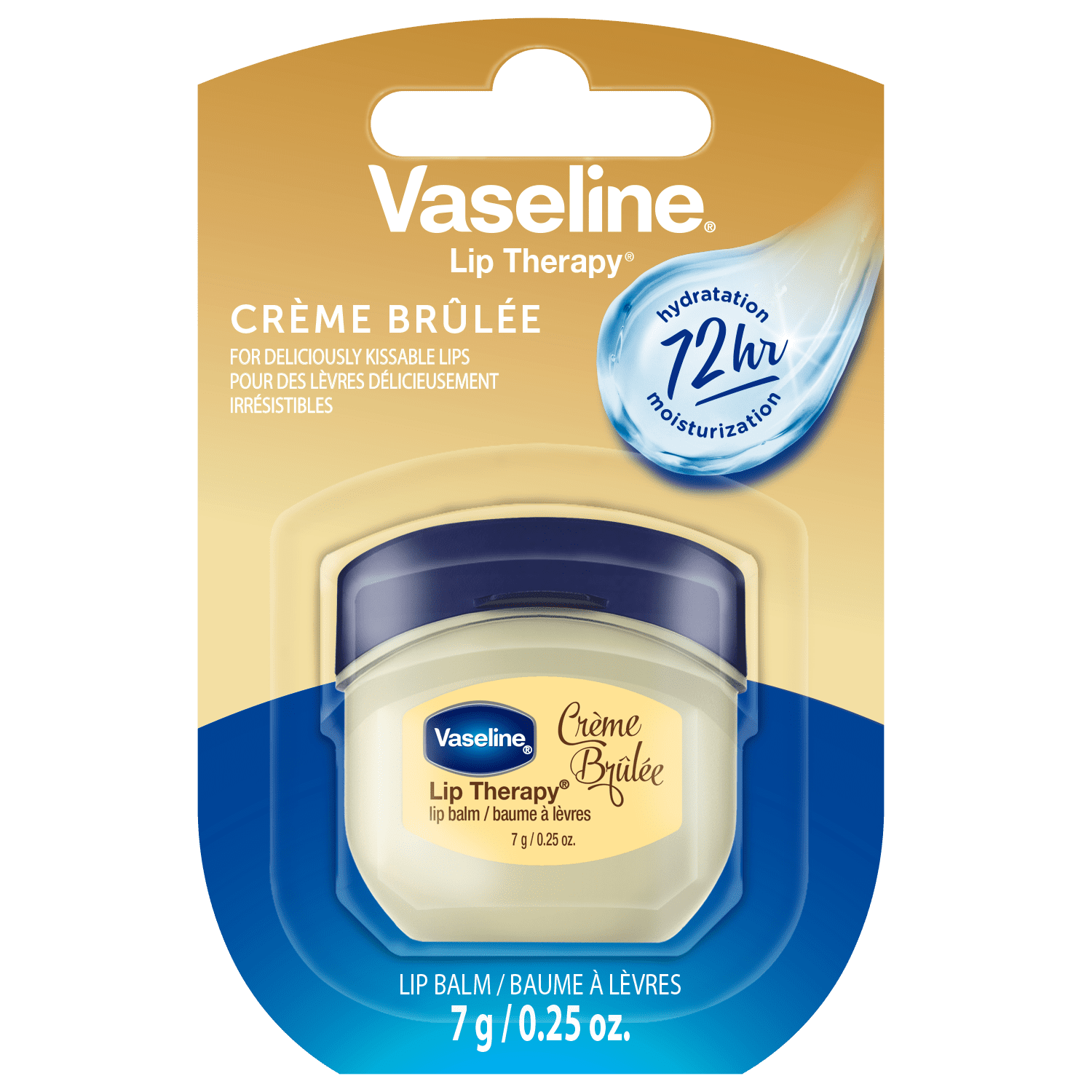 Vaseline Lip Therapy Cutie Jar 7g Crème Brûlée Single