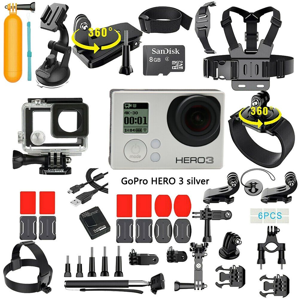GoPro HERO3 Silver Edition Action Sport Wi-Fi Camera Camcorder