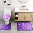 thumbnail image 4 of TopLLC Bath Mats For Bathroom - Bathroom Rugs Memory Foam Bath Mat Set 3 Pcs Bathroom Rugs Set Toilet Mats Soft Comfortable Water Absorption Nonslip Thick Machine Wash, 4 of 4