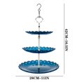 thumbnail image 2 of Bird Feeders for Outside Hanging, Porcelain Hanging Bird Bath with Solar Pump Hanging Solar Water for Hummingbird Bird Bath Deep Bird Baths for Outdoors Outdoor Glass Birdbath for Gar, Bird Feeders, 2 of 3