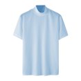 thumbnail image 5 of QIPOPIQ Men's Short Sleeve Solid Mock Neck T-Shirt Clearance, 5 of 5